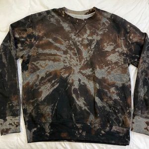 black tie dye sweatshirt